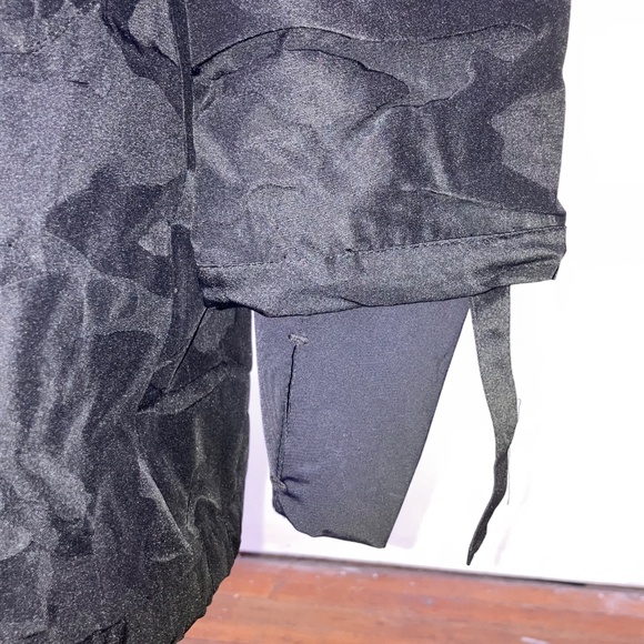 Blanc Noir Black On Black Jacquard Anorak Hooded Jacket - Picture 7 of 10